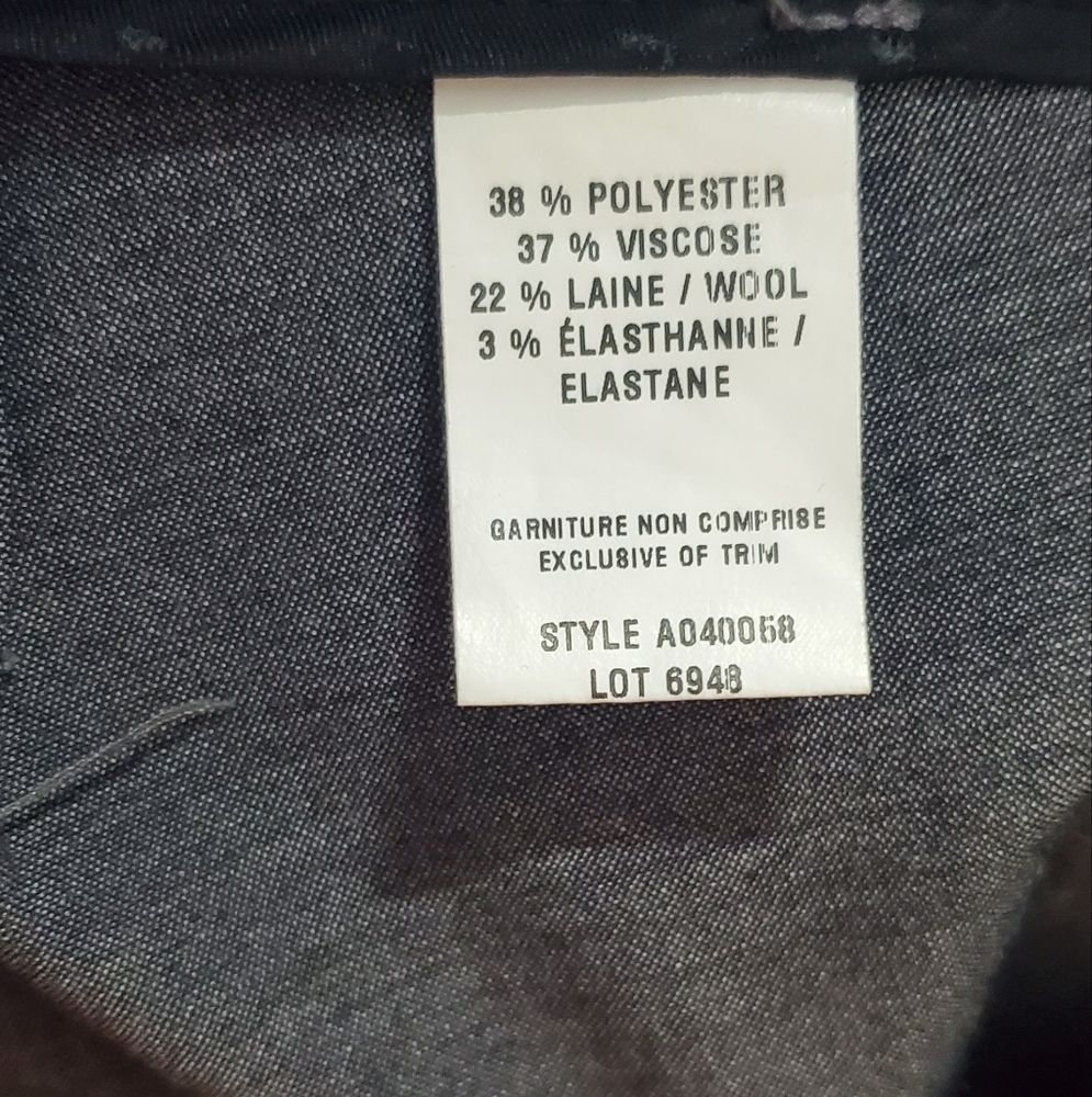 Jacob Fitted Size 8 Gray Bootcut Dress Pants - Picture 3 of 5